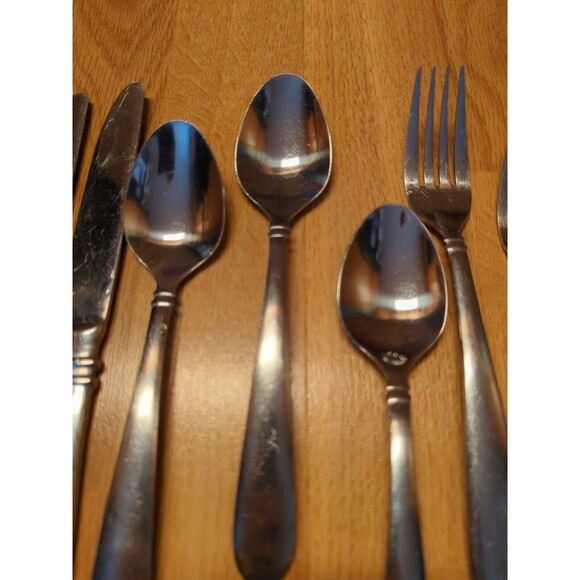 Hampton Silversmiths Stainless Silverware Flatware Concierto 30 Piece Lot - Picture 7 of 9